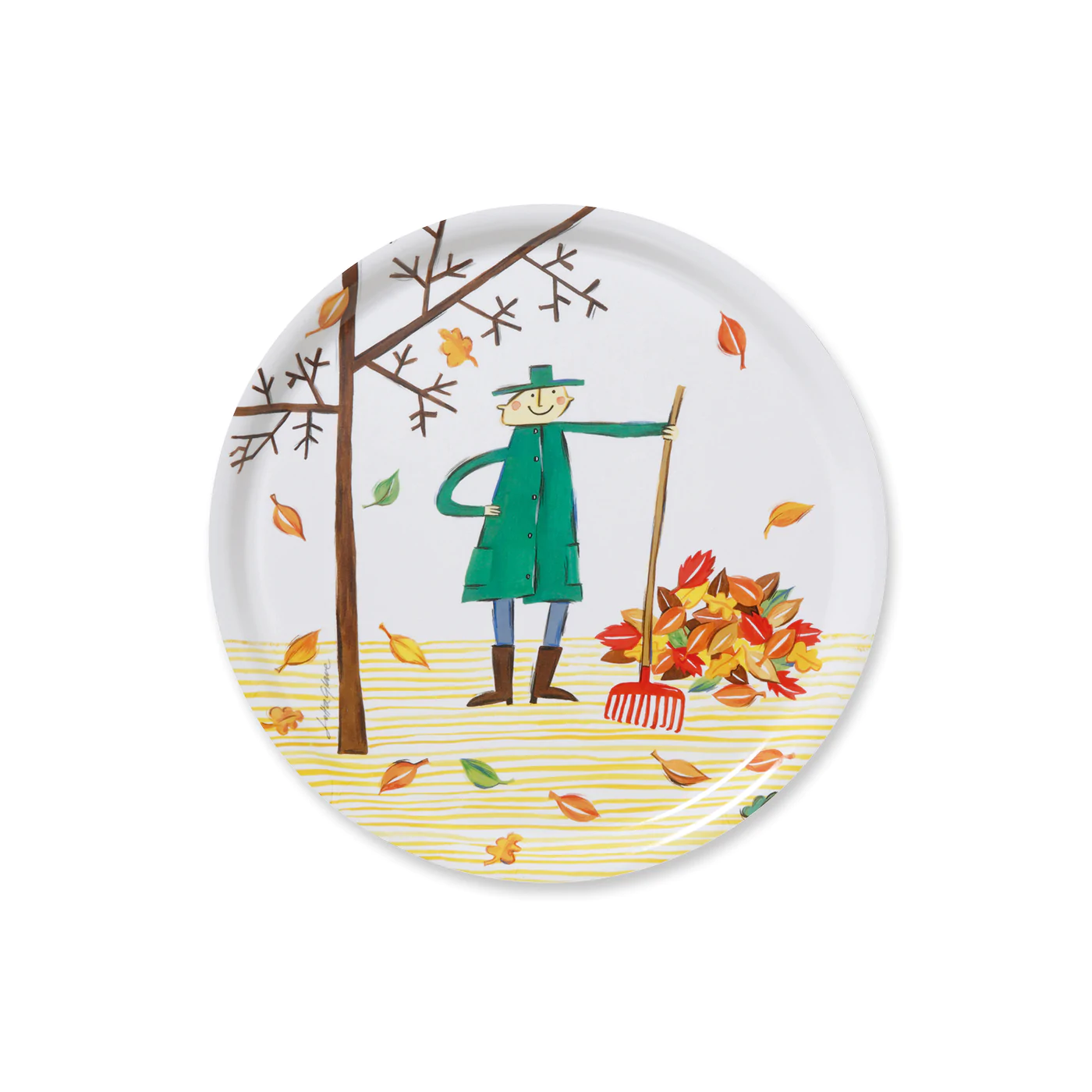 Autumn Leaf rund bricka 31cm